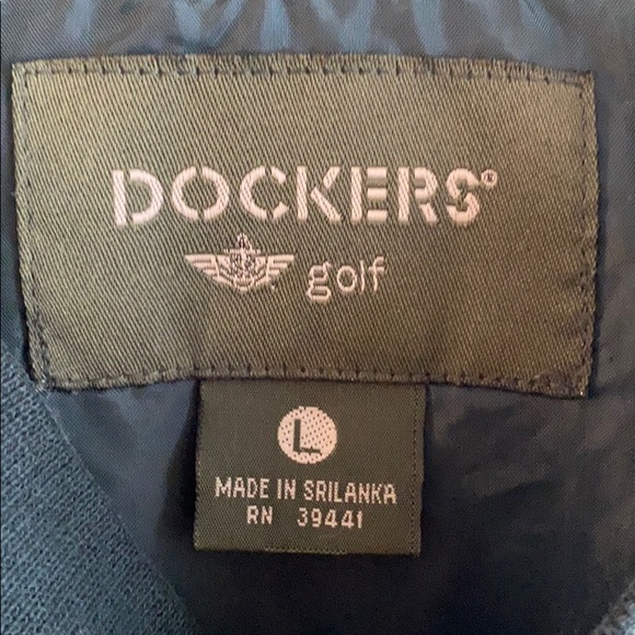 Vintage 90s Dockers Golf V Neck Windbreaker - Picture 2 of 3